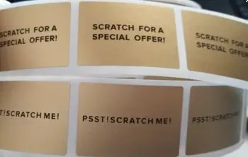 Scratch Off Sticker 26*38mm Gold Color Blank For Wedding Party Game Scratch Card Code Cover Password
Scratch Off Sticker 26*38mm Gold Color Blank For Wedding Party Game Scratch Card Code Cover Password