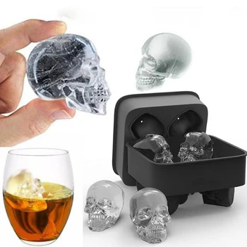 Hot-sale 3D Bones Skull Ice Box Food Grade Silicone Large Cube Tray Pudding Chocolate DIY Mold Household Use Kitchen Bar Tools
Hot-sale 3D Bones Skull Ice Box Food Grade Silicone Large Cube Tray Pudding Chocolate DIY Mold Household Use Kitchen Bar Tools