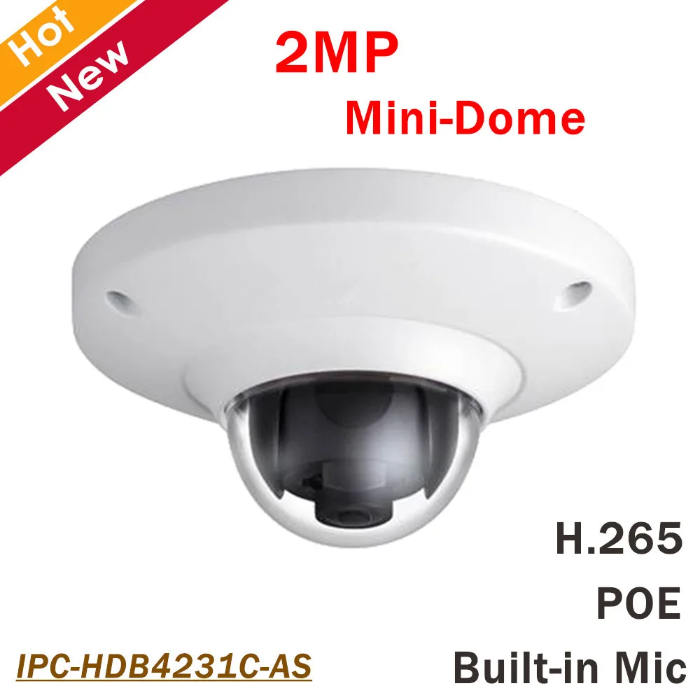 Новый DH IPC-HDB4231C-AS 2MP мини купольная сетевая Камера STARVIS CMOS H.265 Встроенный микрофон