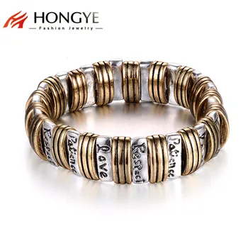 HONGYE JEWELRY Unique Bracelet Bangle Unisex Letter Carving Strand Pulseras Adjustable Women Men Vintage Punk Style
HONGYE JEWELRY Unique Bracelet Bangle Unisex Letter Carving Strand Pulseras Adjustable Women Men Vintage Punk Style