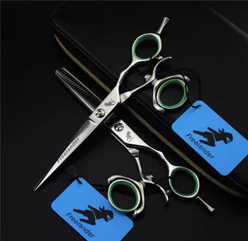 5.5 or 6 in. Professional Hairdressing Scissors,62HRC JP440C,CUTTING SCISSORS and THINNG SCISSOR ,rotating handle,
5.5 or 6 in. Professional Hairdressing Scissors,62HRC JP440C,CUTTING SCISSORS and THINNG SCISSOR ,rotating handle,