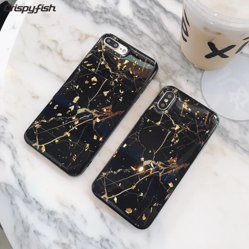 Crispyfish Marble Texture TPU Case For iPhone 7 Plus Gold Foil Bling Glitter Sequins Silicone Soft Cover For iPhone 6s Plus X
Crispyfish Marble Texture TPU Case For iPhone 7 Plus Gold Foil Bling Glitter Sequins Silicone Soft Cover For iPhone 6s Plus X
