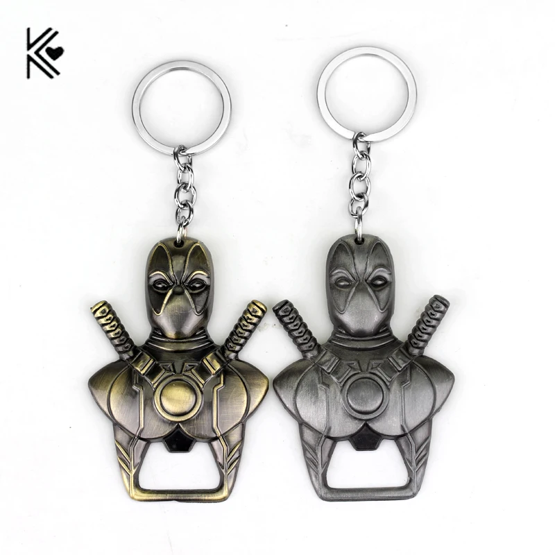2 Colors Newest Anime Cartoon X-men Deadpool Bottle opener Key chain Pendant Keychain Chaveiro Metal Alloy Key Ring for Souvenir
2 Colors Newest Anime Cartoon X-men Deadpool Bottle opener Key chain Pendant Keychain Chaveiro Metal Alloy Key Ring for Souvenir