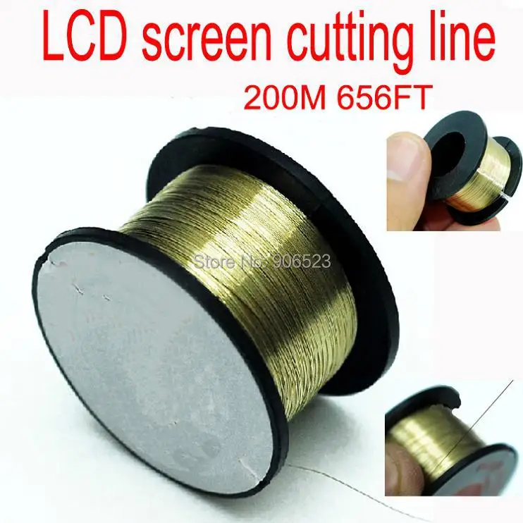 New 200M Golden Molybdenum Wire Cutting lines/line refurbish LCD separator for iphone 4 4S 5 for samsung glass repair fix
New 200M Golden Molybdenum Wire Cutting lines/line refurbish LCD separator for iphone 4 4S 5 for samsung glass repair fix