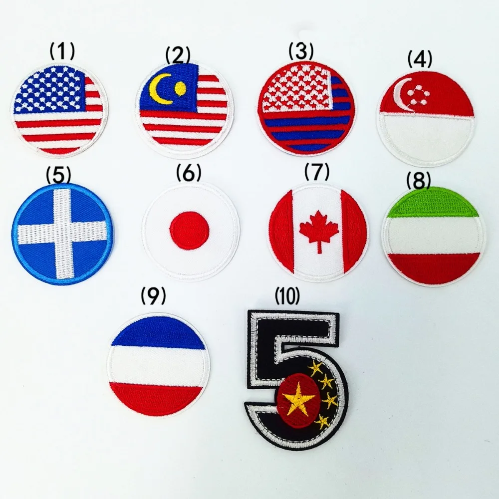 Country Flag patch Stripes Embroidered U.S.A Japan Turkey France Netherlands Flag Tactical Military Patches Army Applique stripe
Country Flag patch Stripes Embroidered U.S.A Japan Turkey France Netherlands Flag Tactical Military Patches Army Applique stripe