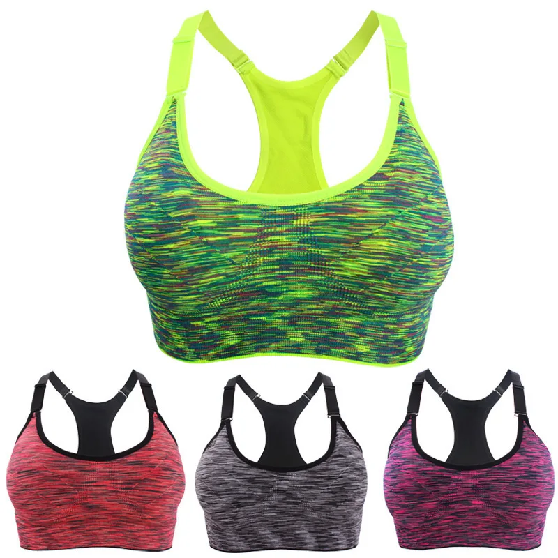 Women Fitness Bra for Running Gym Adjustable Spaghetti Straps Padded Top Seamless Bralette Top Athletic Vest Size S M L
Women Fitness Bra for Running Gym Adjustable Spaghetti Straps Padded Top Seamless Bralette Top Athletic Vest Size S M L
