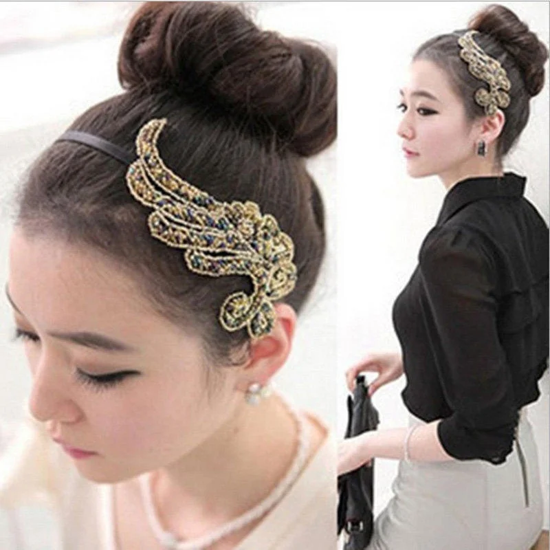 1 pcs Fashion Jewelry Vintage Antique Colorful Rhinestone Peacock Hair Head Bands Barrettes Headwear Accessories
1 pcs Fashion Jewelry Vintage Antique Colorful Rhinestone Peacock Hair Head Bands Barrettes Headwear Accessories