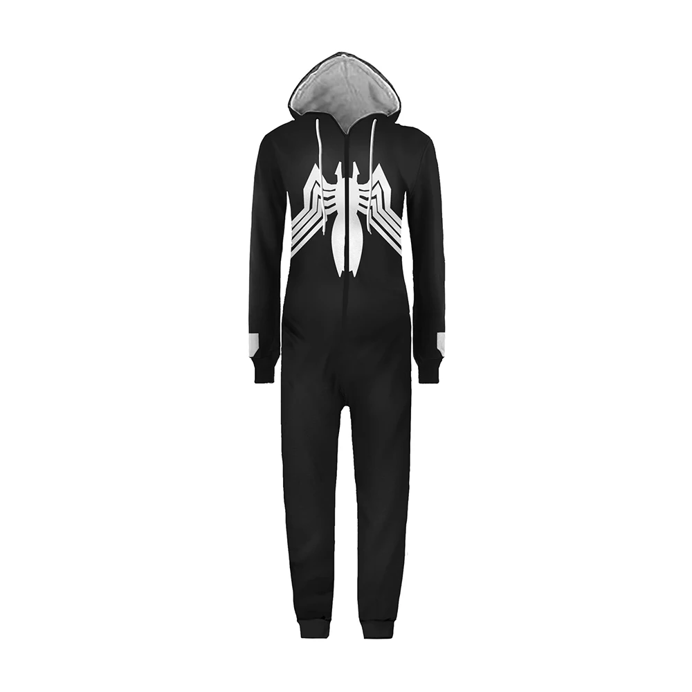Venom Cospaly Costume Black Jumpsuits Sleepwear Superhero Pajamas Unisex Adults Bodysuits Halloween Christmas Party Family Wear
Venom Cospaly Costume Black Jumpsuits Sleepwear Superhero Pajamas Unisex Adults Bodysuits Halloween Christmas Party Family Wear