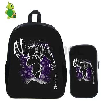 Avengers Black Panther Fluorescence Backpack 2 Pcs/set School Bag for Teenagers Students Book Bag Daily Laptop Backpack
Avengers Black Panther Fluorescence Backpack 2 Pcs/set School Bag for Teenagers Students Book Bag Daily Laptop Backpack