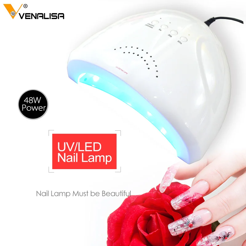 #610 Venalisa 48W SUN LED UV New Nail Lamp for Nail Polish Drying Infrared Sensors Nail Lamp Cable Nail Dryer
#610 Venalisa 48W SUN LED UV New Nail Lamp for Nail Polish Drying Infrared Sensors Nail Lamp Cable Nail Dryer