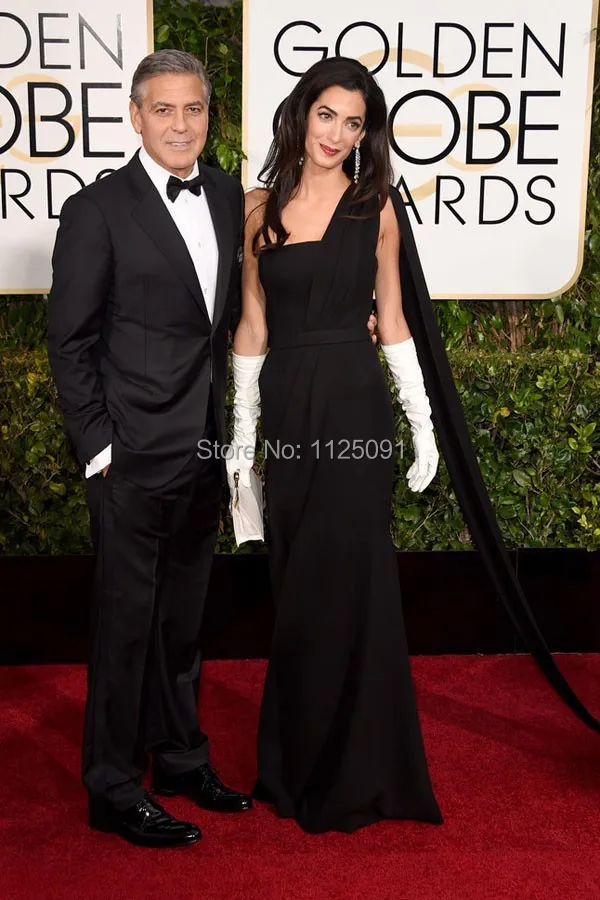 2019 Amal Clooney Celebrity Dresses One Shoulder Pleats Straight Black Evening Prom Dress
2019 Amal Clooney Celebrity Dresses One Shoulder Pleats Straight Black Evening Prom Dress