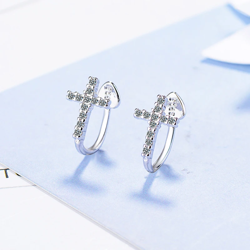Wholesale 12 pairs Crystal Zircon Cross Clip Earrings for Women Girl Tiny Cuff Clip Earring Without Piercing Jewelry Gift
Wholesale 12 pairs Crystal Zircon Cross Clip Earrings for Women Girl Tiny Cuff Clip Earring Without Piercing Jewelry Gift