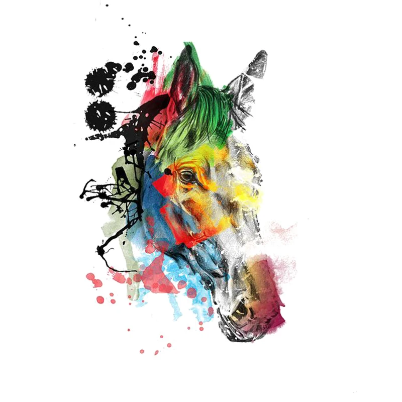 Horse Art Painting Canvas Print Iron On Patches Heat Transfer Patches for Clothes Washable Sticker
Horse Art Painting Canvas Print Iron On Patches Heat Transfer Patches for Clothes Washable Sticker
