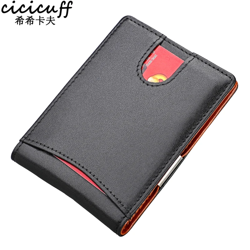 2019 New Top Quality Wallet Men Money Clip Mini Wallets Male Vintage Style Hasp Purse Genuine Leather Card Holers with Clamp
2019 New Top Quality Wallet Men Money Clip Mini Wallets Male Vintage Style Hasp Purse Genuine Leather Card Holers with Clamp