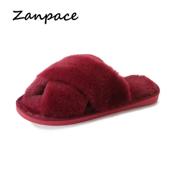 2019 Fur Slippers Women Shoes Winter Home Slipper Ladies Slip On Fluffy Faux Slippers Size 36~41 Flip Flops Thick Cotton Pantufa
2019 Fur Slippers Women Shoes Winter Home Slipper Ladies Slip On Fluffy Faux Slippers Size 36~41 Flip Flops Thick Cotton Pantufa
