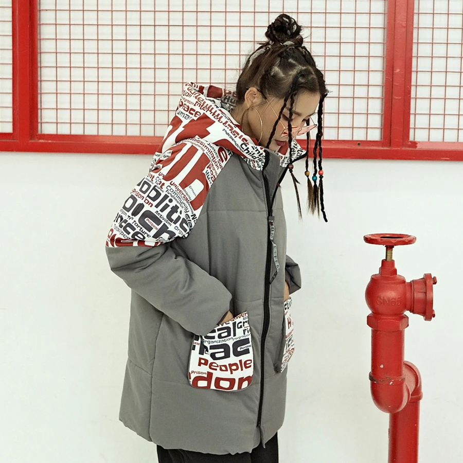 Winter Jacket Women Thick Hooded Casual Coats women's winter jackets Cute Patchwork Print Female Jacket Gray Coat Parkas
Winter Jacket Women Thick Hooded Casual Coats women's winter jackets Cute Patchwork Print Female Jacket Gray Coat Parkas