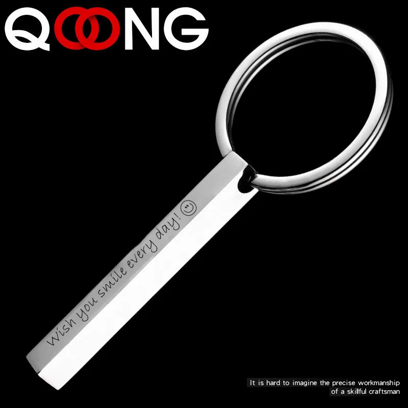 QOONG Custom Engraved Keychain For Car Logo Name Stainless Steel Personalized Gift Customized Anti-lost Keyring Key Chain Ring
QOONG Custom Engraved Keychain For Car Logo Name Stainless Steel Personalized Gift Customized Anti-lost Keyring Key Chain Ring