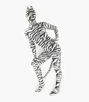 Adult Spandex Lycra Unisex Zebra Print Animal Full Body Zentai Suit with Ear and Tail Skin Tight Unitard Zentai Costume bodysuit
Adult Spandex Lycra Unisex Zebra Print Animal Full Body Zentai Suit with Ear and Tail Skin Tight Unitard Zentai Costume bodysuit