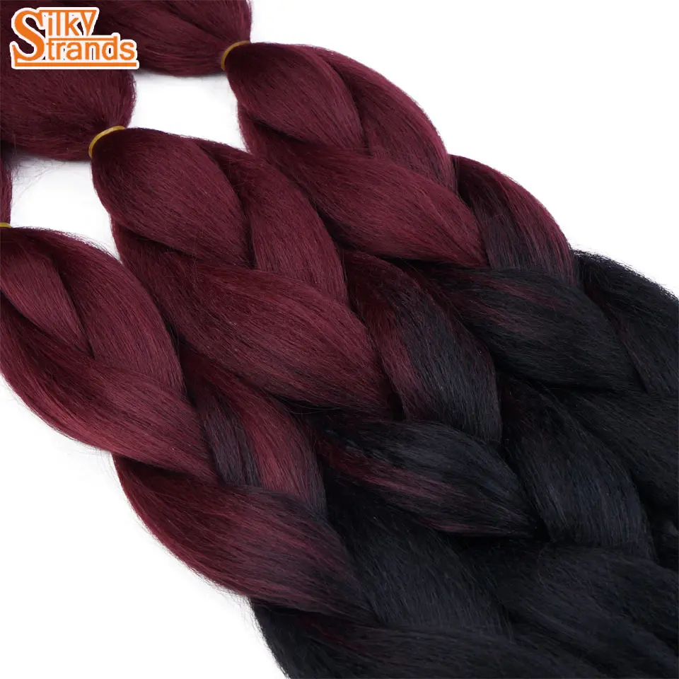 Synthetic Braiding Crochet Blonde Hair Extensions