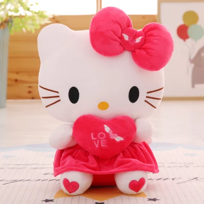 30-60cm New Love Kitten Angel Pink Hello Kitty Plush Toy Red KT Cat Doll Christmas Gift Girl's Birthday Present Cat with Heart
30-60cm New Love Kitten Angel Pink Hello Kitty Plush Toy Red KT Cat Doll Christmas Gift Girl's Birthday Present Cat with Heart
