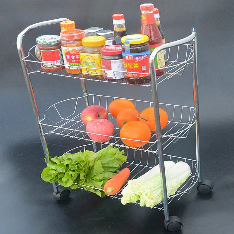 2017 Storage Shelf Kitchen Prateleira Vegetable Rack Three layers multifunction Fruit Shelf Bathroom The movable trolleys racks
2017 Storage Shelf Kitchen Prateleira Vegetable Rack Three layers multifunction Fruit Shelf Bathroom The movable trolleys racks