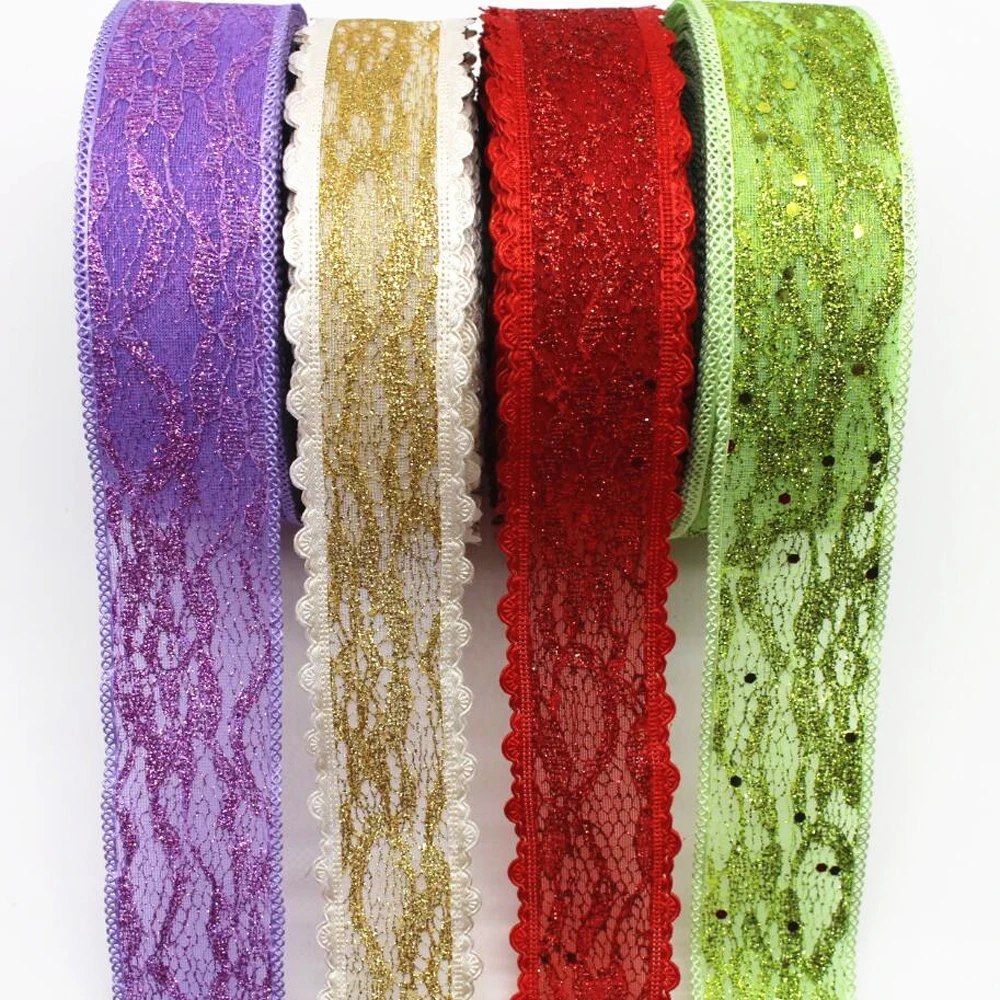 New 1-1/2 38mm lace ribbon 5y 10y 20y DIY handmade material double layer tulle shiny tiara fashion edge Net yarn Mosaic gold bow
New 1-1/2 38mm lace ribbon 5y 10y 20y DIY handmade material double layer tulle shiny tiara fashion edge Net yarn Mosaic gold bow