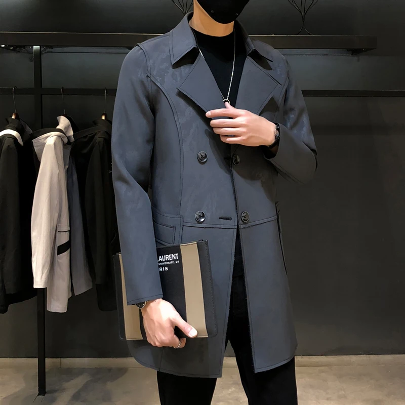 Autumn Winter New Windbreaker Men Slim Fashion Solid Color Casual Long Jacket Man Streetwear Wild Men's Coat Male Clothes M-5XL
Autumn Winter New Windbreaker Men Slim Fashion Solid Color Casual Long Jacket Man Streetwear Wild Men's Coat Male Clothes M-5XL