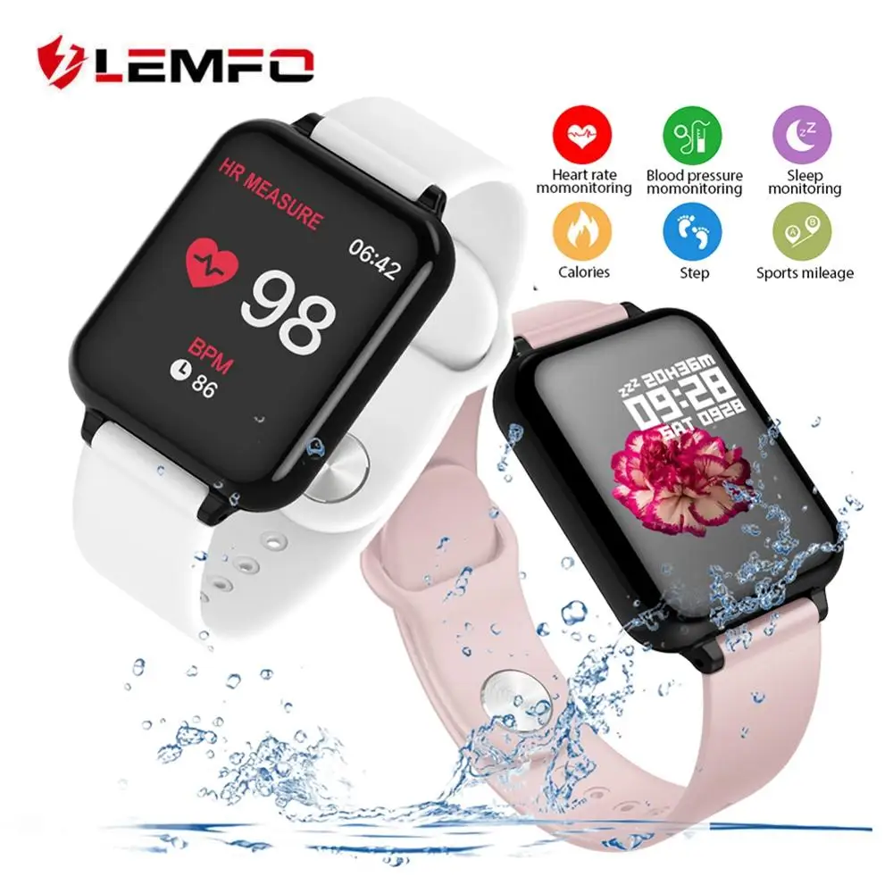 B57 Fitness Bracelet Men LEMFO Blood Pressure Oxygen Monitor Sedentary Reminder Fitness Tracker Watch For Apple Android IOS
B57 Fitness Bracelet Men LEMFO Blood Pressure Oxygen Monitor Sedentary Reminder Fitness Tracker Watch For Apple Android IOS