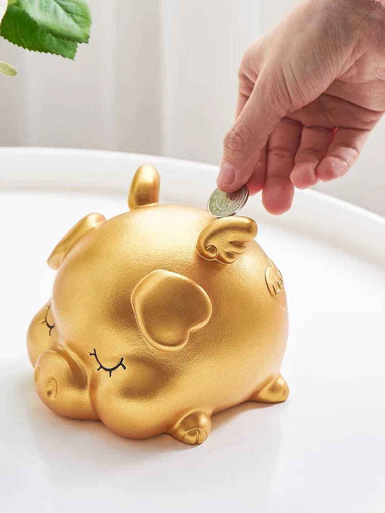 Gold Pig Piggy Bank Coin Bank Cute Kids Birthday Gift Livingroom Bedroom TV Cabinet Activities Opening Home Decor
Gold Pig Piggy Bank Coin Bank Cute Kids Birthday Gift Livingroom Bedroom TV Cabinet Activities Opening Home Decor