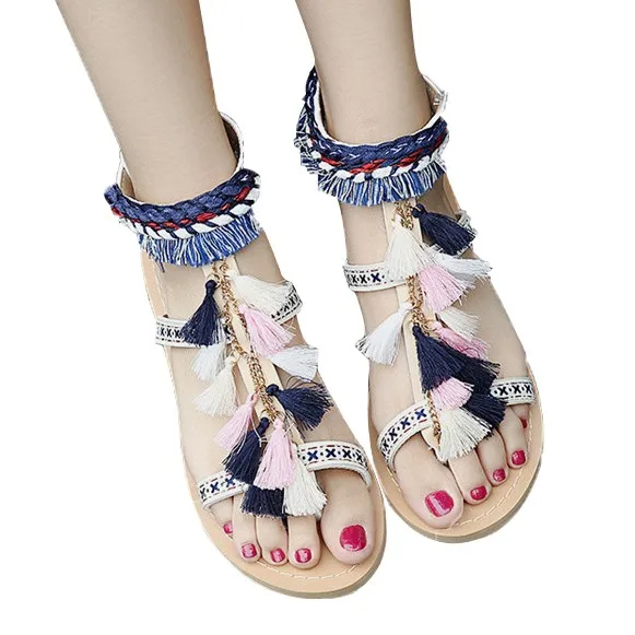 SAGACE Shoes Woman Fashion Tassel Straps Flat Sandals For Women Flip-flops Summer Beach Women Fringe Tassel Sandals
SAGACE Shoes Woman Fashion Tassel Straps Flat Sandals For Women Flip-flops Summer Beach Women Fringe Tassel Sandals