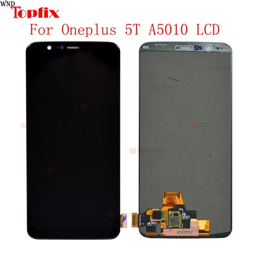 100% протестирован для Oneplus 5T A5010 LCD дисплей кодирующий преобразователь сенсорного