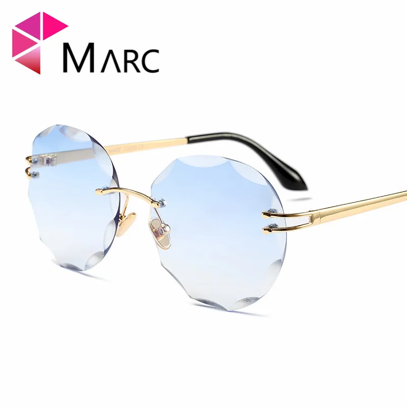 MARC UV400 WOMEN sunglasses MEN Gradient Sol gafas Round shield Clear Metal Rimless eyewear Oculos
MARC UV400 WOMEN sunglasses MEN Gradient Sol gafas Round shield Clear Metal Rimless eyewear Oculos