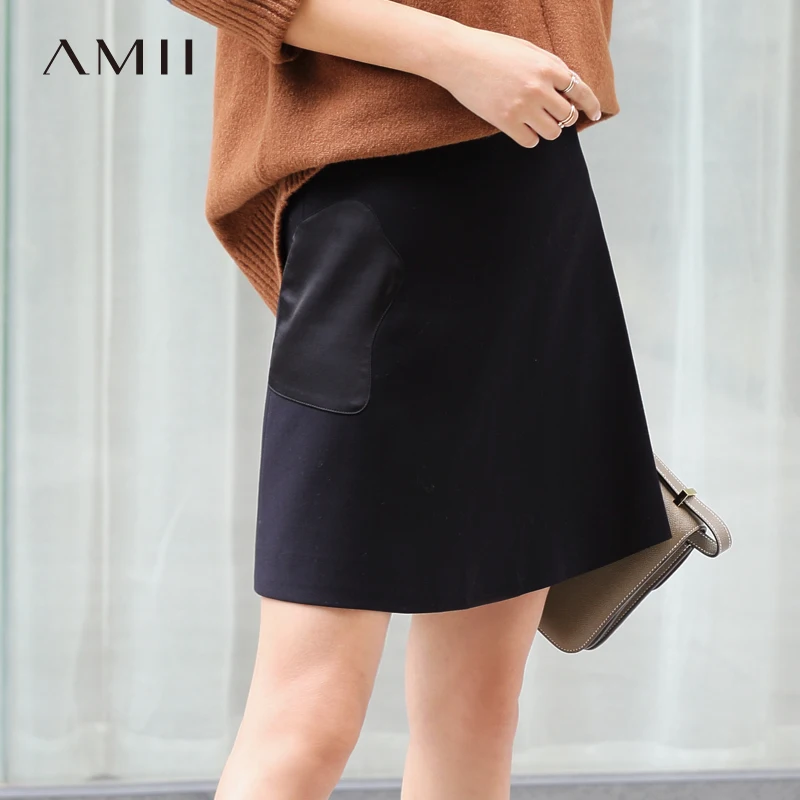 Amii Women Minimalist 2018 Autumn Skirt Office Lady A Line Patchwork High Quality Original Design Female Skirts
Amii Women Minimalist 2018 Autumn Skirt Office Lady A Line Patchwork High Quality Original Design Female Skirts