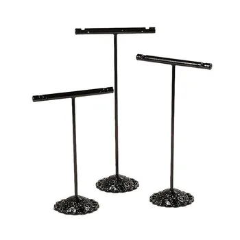 T Bar Iron Earring Displays Sets, Jewelry Display Rack, Jwvelry Tree Stand, 90~125x60x34mm
T Bar Iron Earring Displays Sets, Jewelry Display Rack, Jwvelry Tree Stand, 90~125x60x34mm