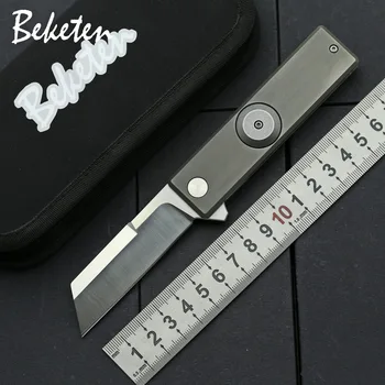 BEKETEN pocket finger tip gyro folding knife D2 steel blade TC4 Titanium bearing outdoor camping hunting knives leisure EDC tool
BEKETEN pocket finger tip gyro folding knife D2 steel blade TC4 Titanium bearing outdoor camping hunting knives leisure EDC tool
