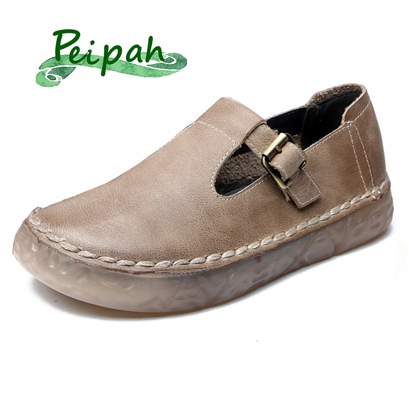 PEIPAH Genuine Leather Women Oxfords Shoes Handmade Cow Leather Flats Shoes Buckle Strap Casual Leather Shoe Tenis Feminino
PEIPAH Genuine Leather Women Oxfords Shoes Handmade Cow Leather Flats Shoes Buckle Strap Casual Leather Shoe Tenis Feminino