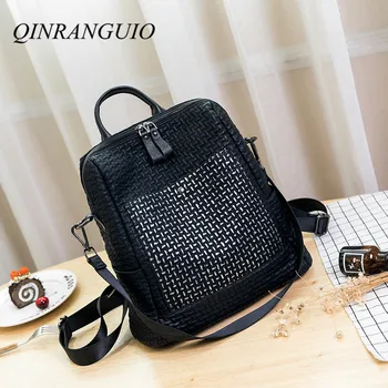 QINRANGUIO Women Backpack Genuine Leather Backpack Women 2020 New Design Soft Cow Leather School Bags for Teenage Girls Mochila
QINRANGUIO Women Backpack Genuine Leather Backpack Women 2020 New Design Soft Cow Leather School Bags for Teenage Girls Mochila