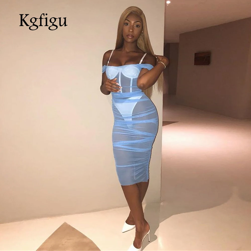 KGFIGU Women slash neck transparent Ruched dress 2019 Beach style skyblue vestidos de festa Sexy party dresses womens clothing
KGFIGU Women slash neck transparent Ruched dress 2019 Beach style skyblue vestidos de festa Sexy party dresses womens clothing