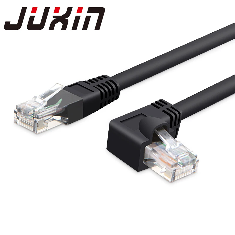 RJ45 cable 24awg 586B CAT6 UTP side angled L shape rj45 patch cord l shape ethernet cable cat5 lan cable Gigabit CAT6E elbow
RJ45 cable 24awg 586B CAT6 UTP side angled L shape rj45 patch cord l shape ethernet cable cat5 lan cable Gigabit CAT6E elbow