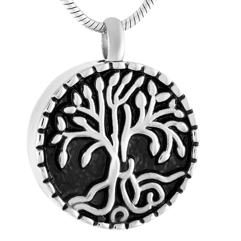Фото Спасательное дерево золы Keepsake урна ожерелье Очаровательная банка для домашних