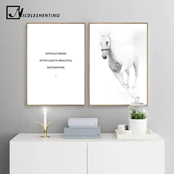 White Horse Scandinavian Style Poster Motivational Quotes Wall Art Canvas Print Painting Decorative Picture Modern Home Decor
White Horse Scandinavian Style Poster Motivational Quotes Wall Art Canvas Print Painting Decorative Picture Modern Home Decor