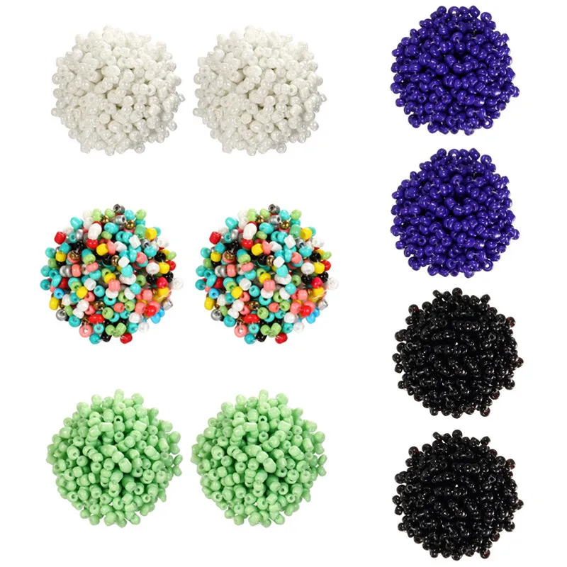 UBEAUTY Earrings for Women Handmade Beaded Large Earring Colourful Personality Beads Earrings 5 Colors for Choose Drop Shipping 
UBEAUTY Earrings for Women Handmade Beaded Large Earring Colourful Personality Beads Earrings 5 Colors for Choose Drop Shipping