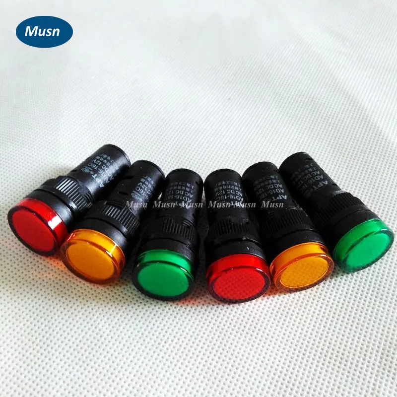 50PCS/lot AD16-16C 16 mm mounting size led Indicator lamp,signal lamp blue,green,red,white,yellow pilot lamp push button switch
50PCS/lot AD16-16C 16 mm mounting size led Indicator lamp,signal lamp blue,green,red,white,yellow pilot lamp push button switch