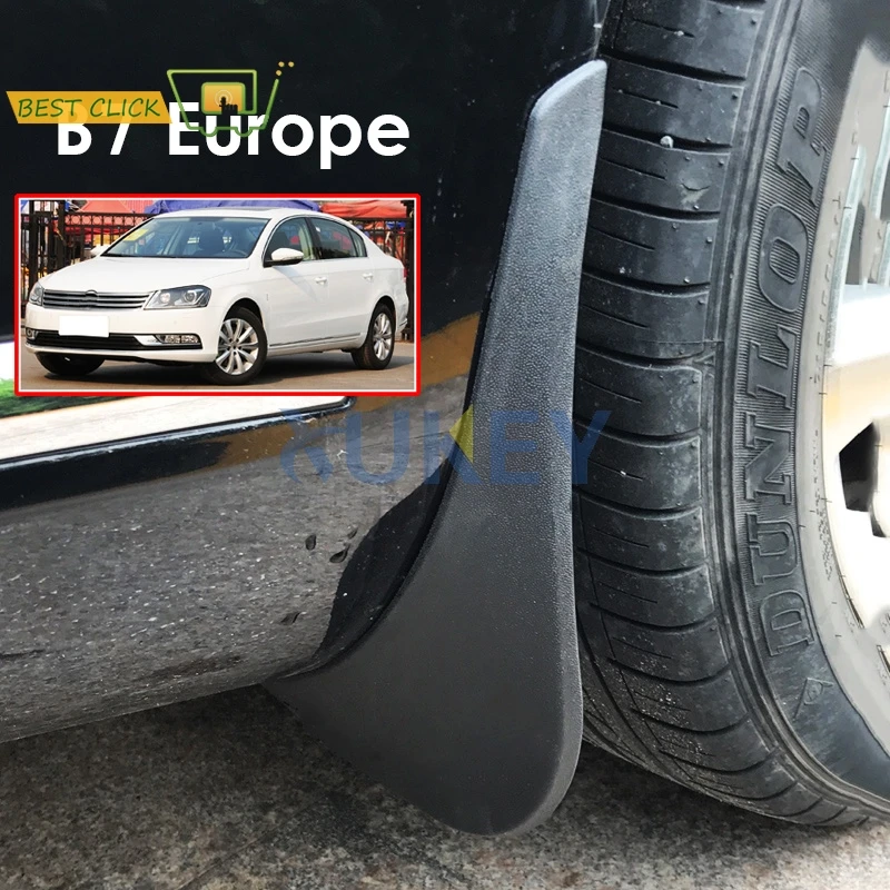 Передние и задние Литые Автомобильные Брызговики для европейских VW Passat B7 2011 2014 2012
