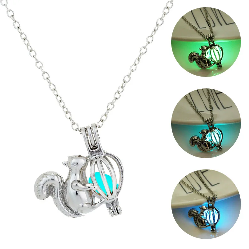 1 Pcs Women Luminous Hollow Squirrel Pendant Necklace Glow in Dark Lady Jewelry CX17
1 Pcs Women Luminous Hollow Squirrel Pendant Necklace Glow in Dark Lady Jewelry CX17