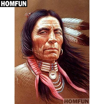 HOMFUN Full Square/Round Drill 5D DIY Diamond Painting "Indian & feather" Embroidery Cross Stitch 5D Home Decor Gift A01463
HOMFUN Full Square/Round Drill 5D DIY Diamond Painting "Indian & feather" Embroidery Cross Stitch 5D Home Decor Gift A01463