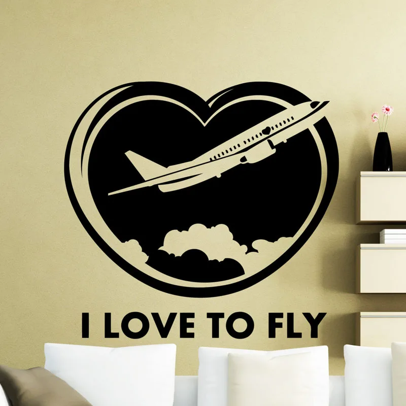 I Love To Fly Aircraft Airplane Wall Sticker Plane Vinyl Decal Home Garage Room Interior Decoration Waterproof Art Murals
I Love To Fly Aircraft Airplane Wall Sticker Plane Vinyl Decal Home Garage Room Interior Decoration Waterproof Art Murals