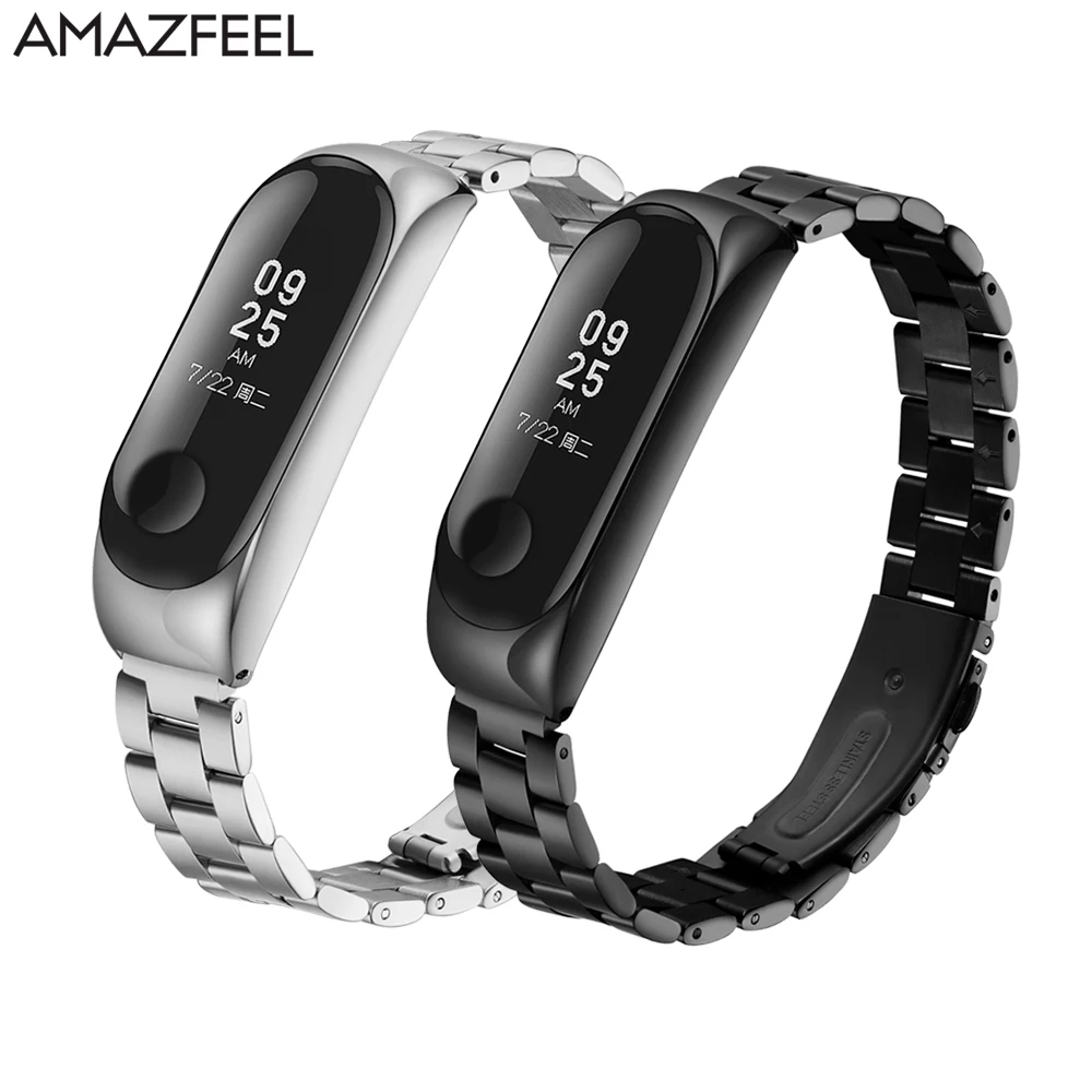 Amazfeel Mi Band 3 Strap MiBand 2 Wristband Metal Strap for Xiaomi Mi Band 2 3 Strap Stainless Steel MiBand 3 Bracelet
Amazfeel Mi Band 3 Strap MiBand 2 Wristband Metal Strap for Xiaomi Mi Band 2 3 Strap Stainless Steel MiBand 3 Bracelet