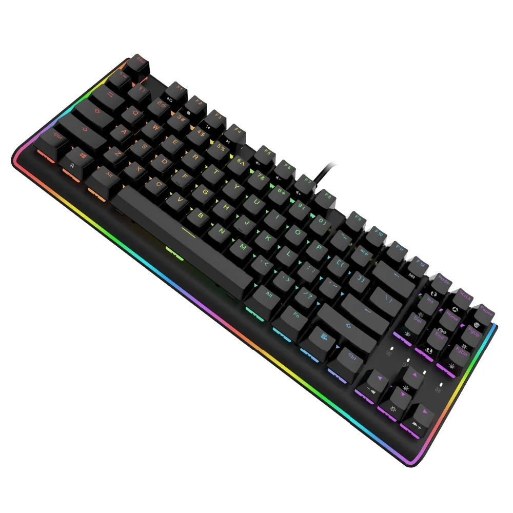 DURGOD Gaming Mechanical Keyboard 87 Keys RGB LED Illuminated Backlit Flowing Light Edge Mechanical Gamer Keyboard Cherry MX Bro
DURGOD Gaming Mechanical Keyboard 87 Keys RGB LED Illuminated Backlit Flowing Light Edge Mechanical Gamer Keyboard Cherry MX Bro