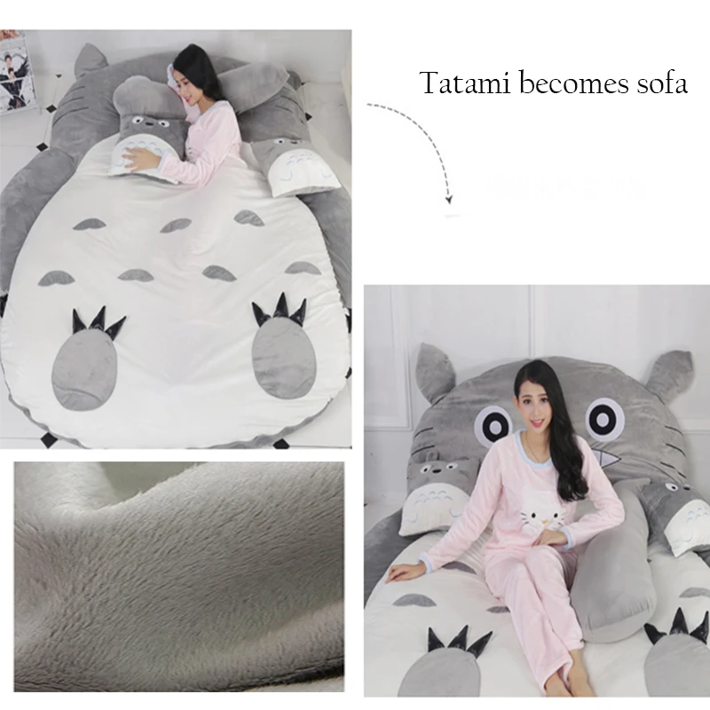 Thicken Lazy ToToro Double Sofa Bed Cute Tatami Mattress Single Bedroom Mattress With Own Sleeping Bag
Thicken Lazy ToToro Double Sofa Bed Cute Tatami Mattress Single Bedroom Mattress With Own Sleeping Bag